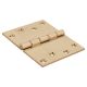 Quality Projection Hinge - 102 x 125 x 4mm - Polished Brass - Pair