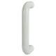 Diamond White Nylon D-Bar Door Pull Handle - Bolt Fix - 220mm c/c