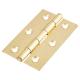 Steel Butt Door Hinge - 75 x 50mm - Polished Brass - Pair
