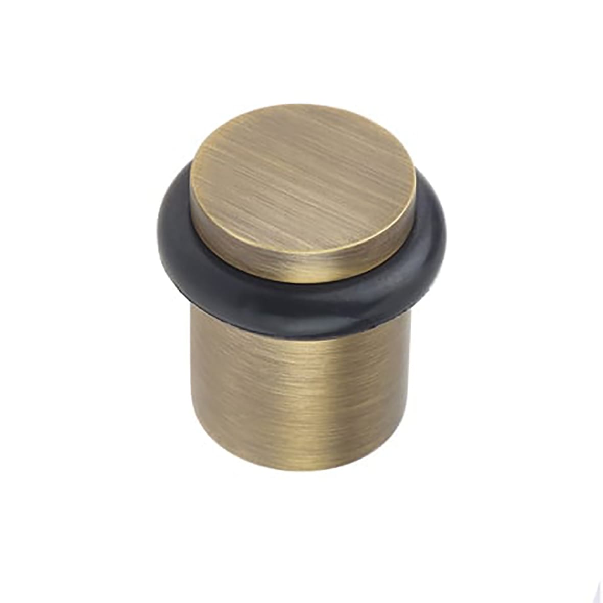 Plain Floor Door Stop - 40 x 38mm - Antique Brass