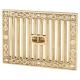 Decorative Hit & Miss Vent - 218 x 157mm - Polished Brass