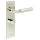 Polished Nickel Fire Rated Bathroom Door Handles - Westminster - Inner 2 - 200 x 55mm