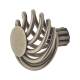 Cage Flat Round Cabinet Knob - 45mm Diameter - Polished Steel