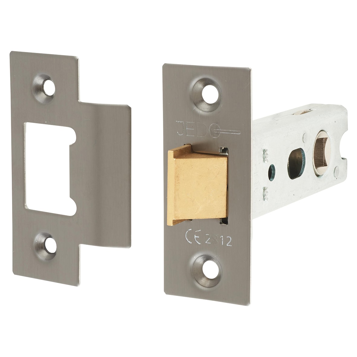 Heavy Duty Tubular Latch - 76mm Case - 57mm Backset - Square - Dark Bronze