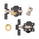Locking Long Throw Gate Lock - 50mm Gate Thickness - 1 Keyhole/1 Button - 316 Stainless Steel