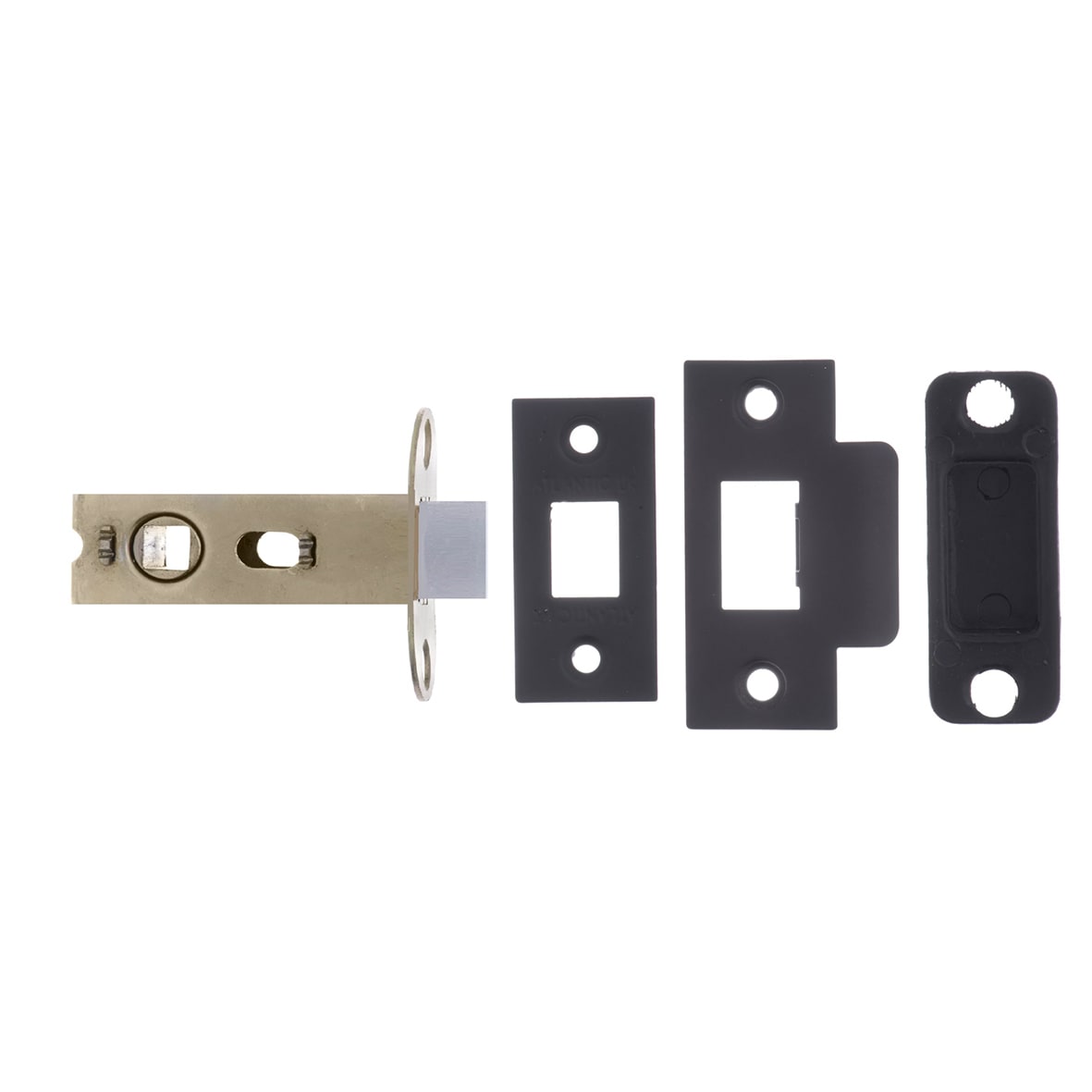Tubular Latch - 63mm Case - 45mm Backset - Square - Matt Black
