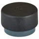 Nylon Floor/Wall Mounted Door Stop - 32 x 20mm - Anthracite Grey