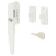 Timber Range Locking Night Vent Wedge Casement Window Fastener - Reversible - White