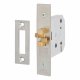 2426 3 Lever Sliding Door Lock - 77.5mm Case - 57mm Backset - Satin Stainless Steel