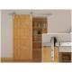 Barn Strap Sliding Door Gear - Face Mounted - 2000mm - 80kg Max Door Weight - Satin Stainless