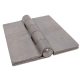 Double Pressed Steel Hinge - 75 x 60 x 4mm - Self Colour Steel - Pair