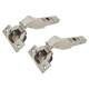 CLIP Top Soft Close Cabinet Hinge - +45° - Overlay - Zinc Plated - Pair
