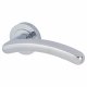 Polished Chrome Door Handles on Round Rose - Carina Range