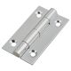 Solid Drawn Butt Cabinet Hinge - 38 x 22 x 1.45mm - Polished Chrome - Pair