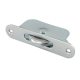 Radius Ball Bearing Sash Window Pulley - 44mm Curved Metal Wheel - Satin Chrome