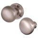 Marcus Satin Nickel Rim Door Knob - 60mm Rose Diameter