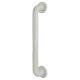 Diamond White Nylon D-Bar Door Pull Handle on Rose - Screw Fix - 425mm c/c