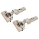 CLIP Top INSERTA Soft Close Cabinet Hinge - 110° - Half Overlay - Zinc Plated - Pair