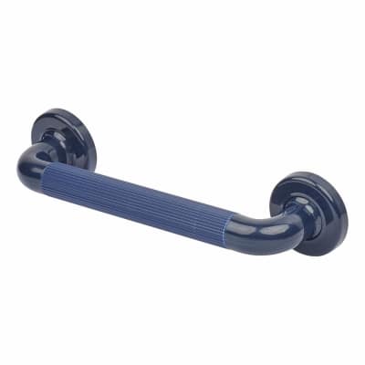 36mm Plastic Fluted Grab Rail - 305mm Length - Dark Blue