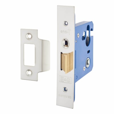 Architectural Mortice Nightlatch - 76mm Case - 57mm Backset - Polished Stainless