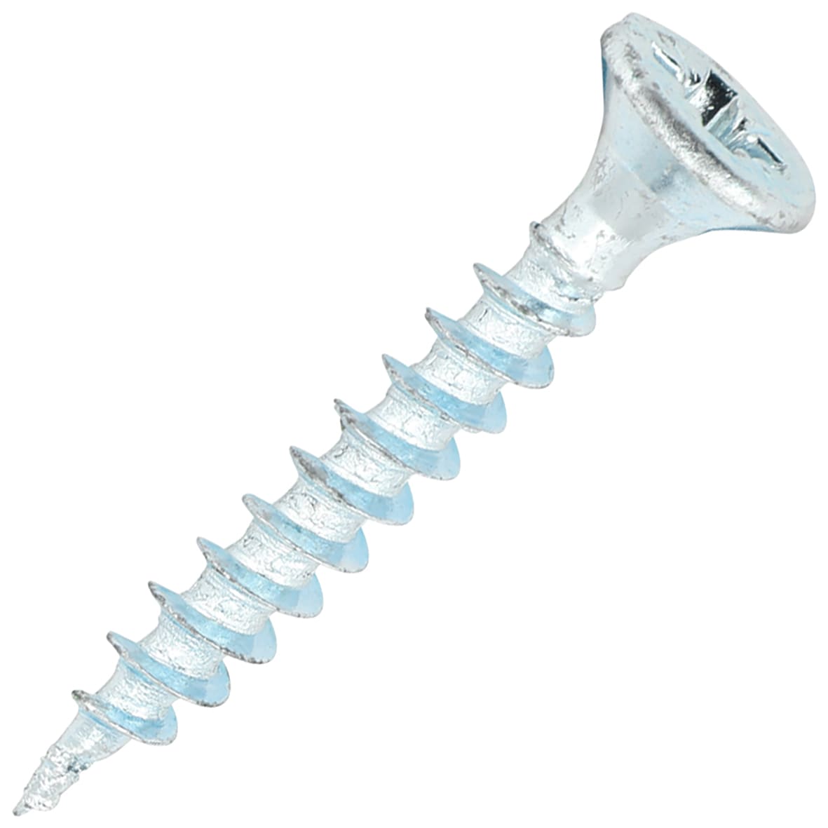 General Purpose Pozi Countersunk Chipboard Wood Screws - 3.5 x 25mm - Zinc Plated - Pk of 200