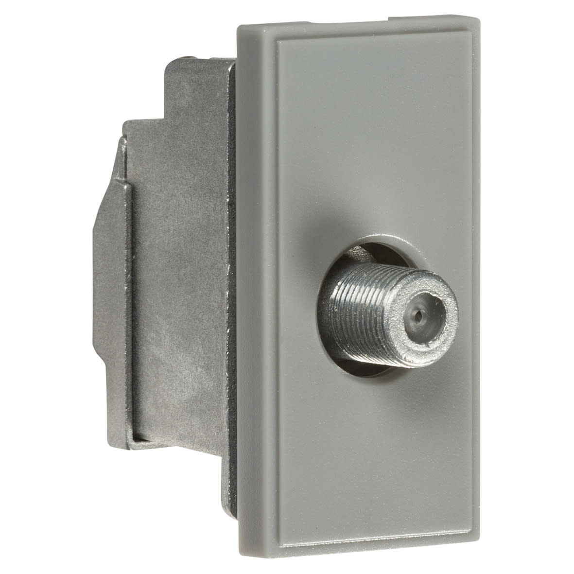 Female F type Satellite Euro Module - Grey