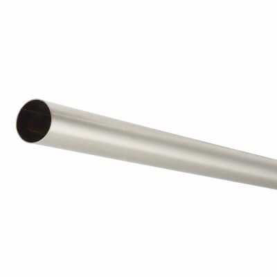 19mm Round Steel Hanging Rail Tube - 914mm Length - Brushed Nickel