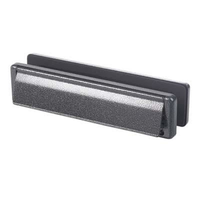 uPVC/Timber - Nu-Mail Letter Plate - 310 x 68mm - Thickness 20-40mm - Antique Black Iron