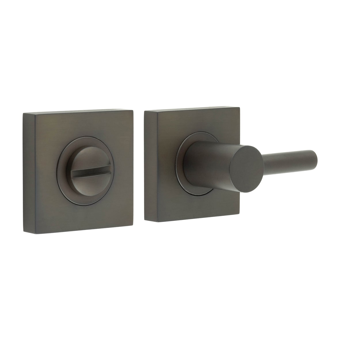 Easy Turn & Release with Square Plain Rose - 54 x 54mm - Dark Bronze