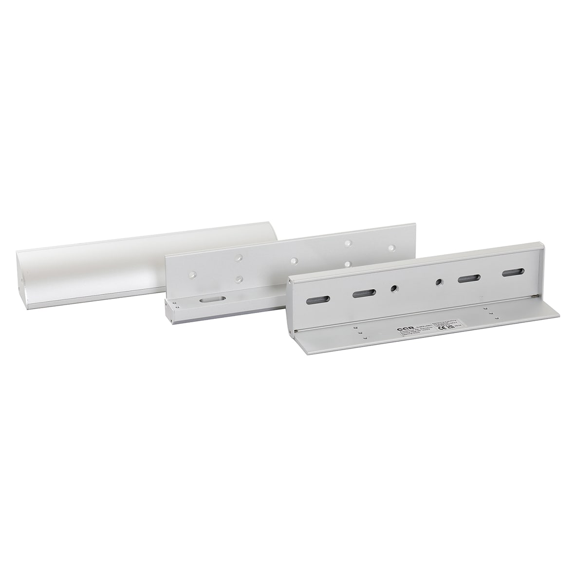 Architectural Electromag Door Lock Z and L Bracket - 250 x 46 x 41mm - Slimline Magnet