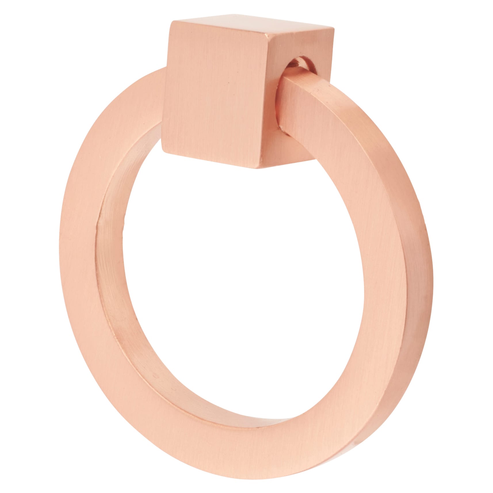 Marcus Ring Cabinet Drop Handle - 50mm Diameter - Satin Rose Gold