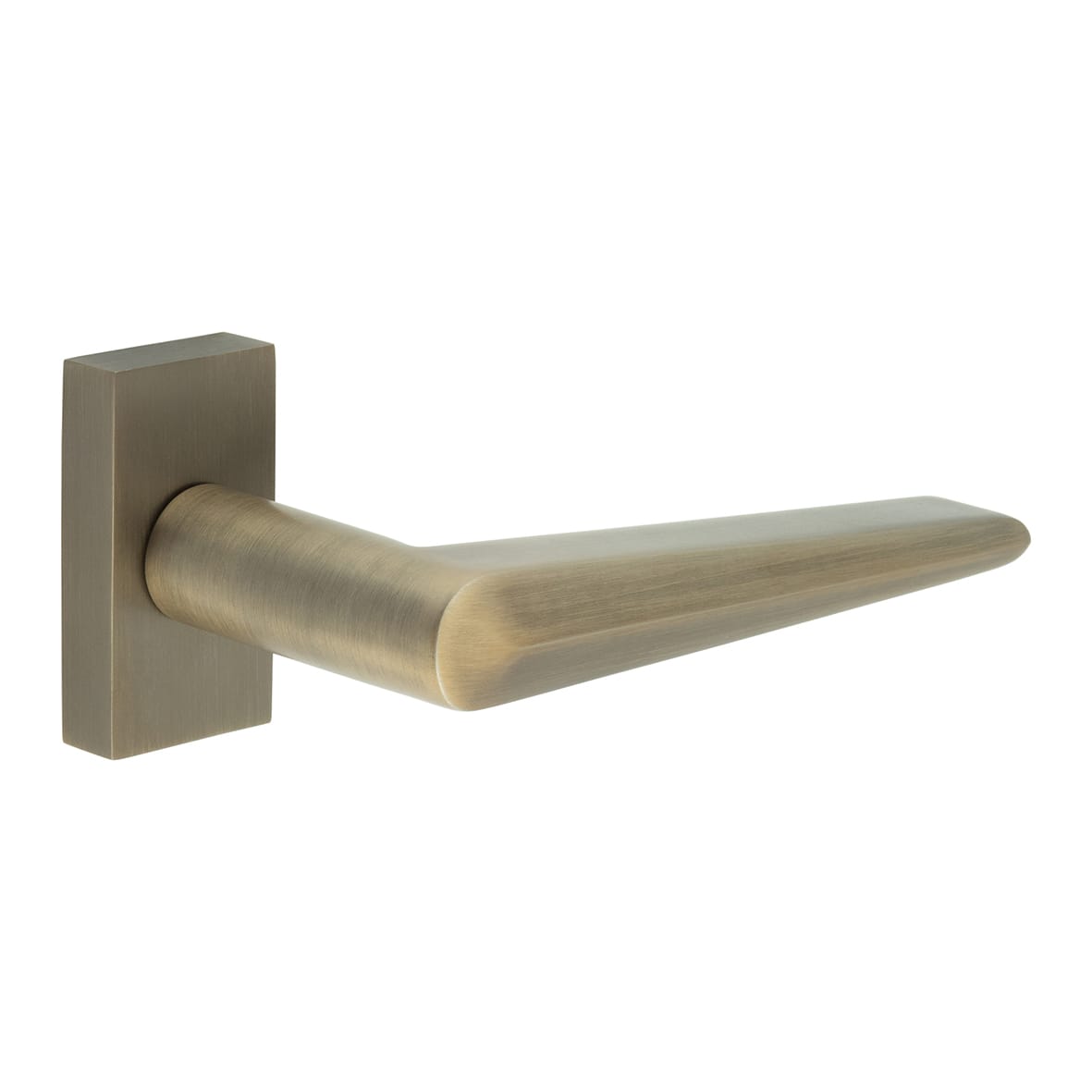 Antique Brass uPVC Multipoint Door Handles on Rectangular Rose - CR-107 Range