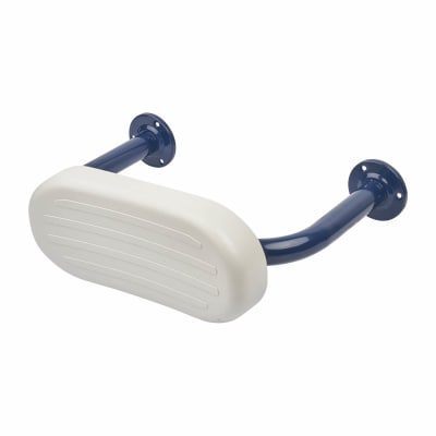 Steel Back Rest Rail And Pad - 485 x 35 x 300mm - Dark Blue
