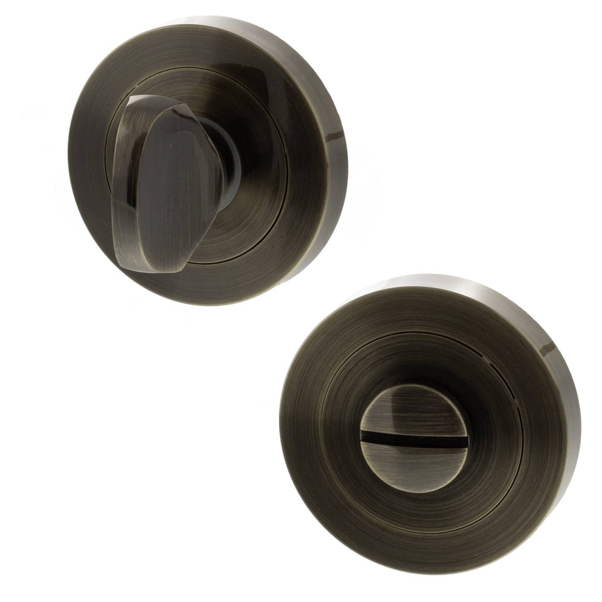 Status Bathroom Turn and Release - 51mm Diameter - Antique Brass