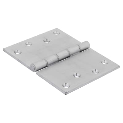 Quality Projection Hinge - 102 x 125 x 4mm - Satin Chrome - Pair