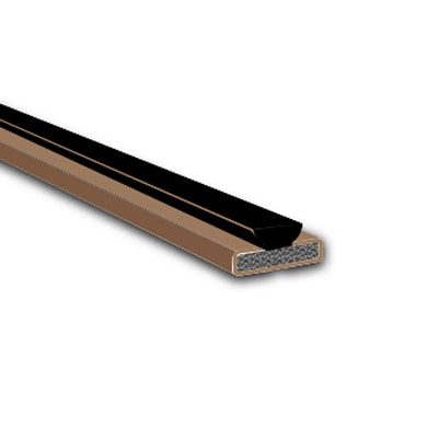 Fire & Smoke Intumescent Strip - - 15 x 4 x 2100mm with Brush - Brown - Pack of 10