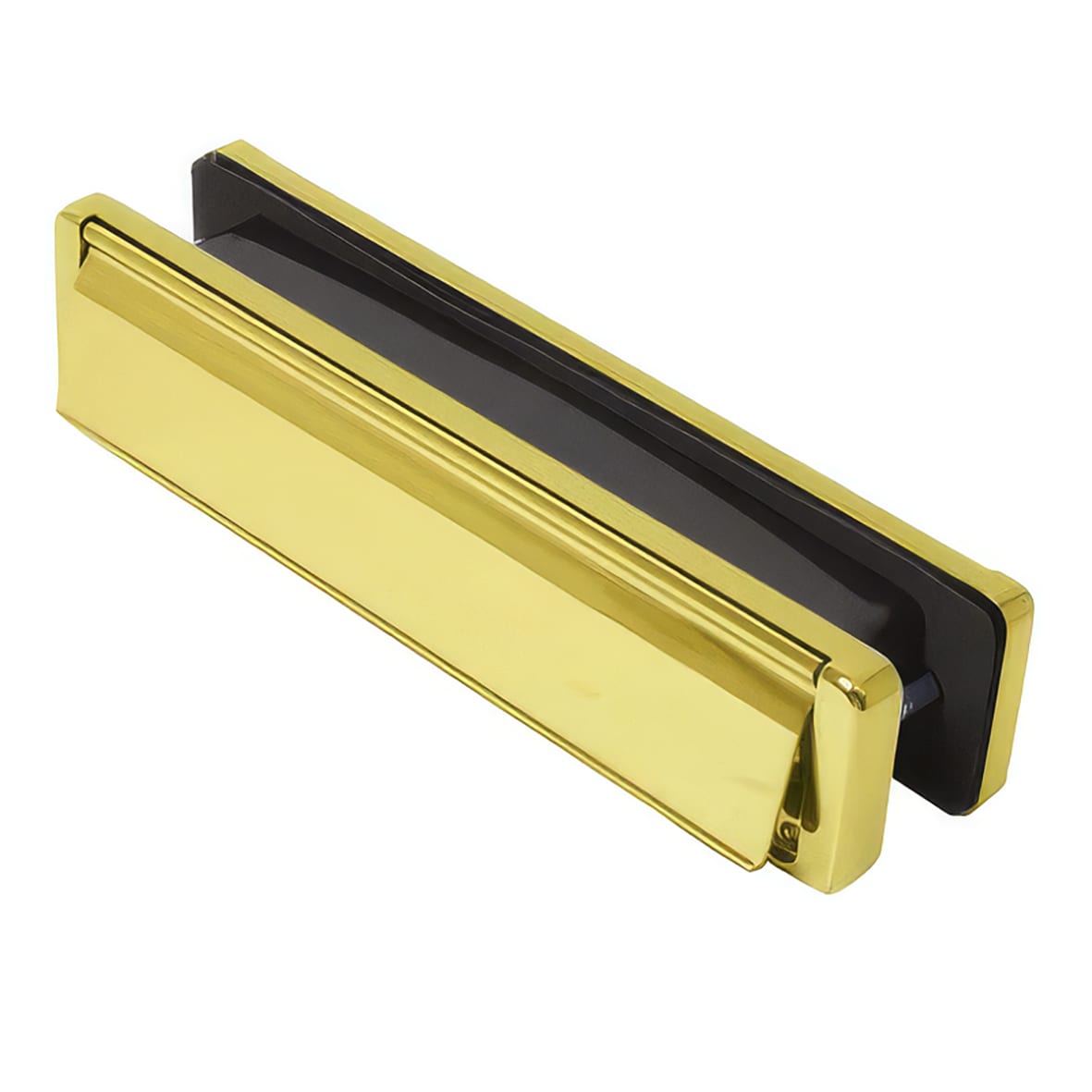 uPVC/Timber - Nu-Mail Letter Plate - 310 x 68mm - Door Thickness 40-80mm - Hardex Gold