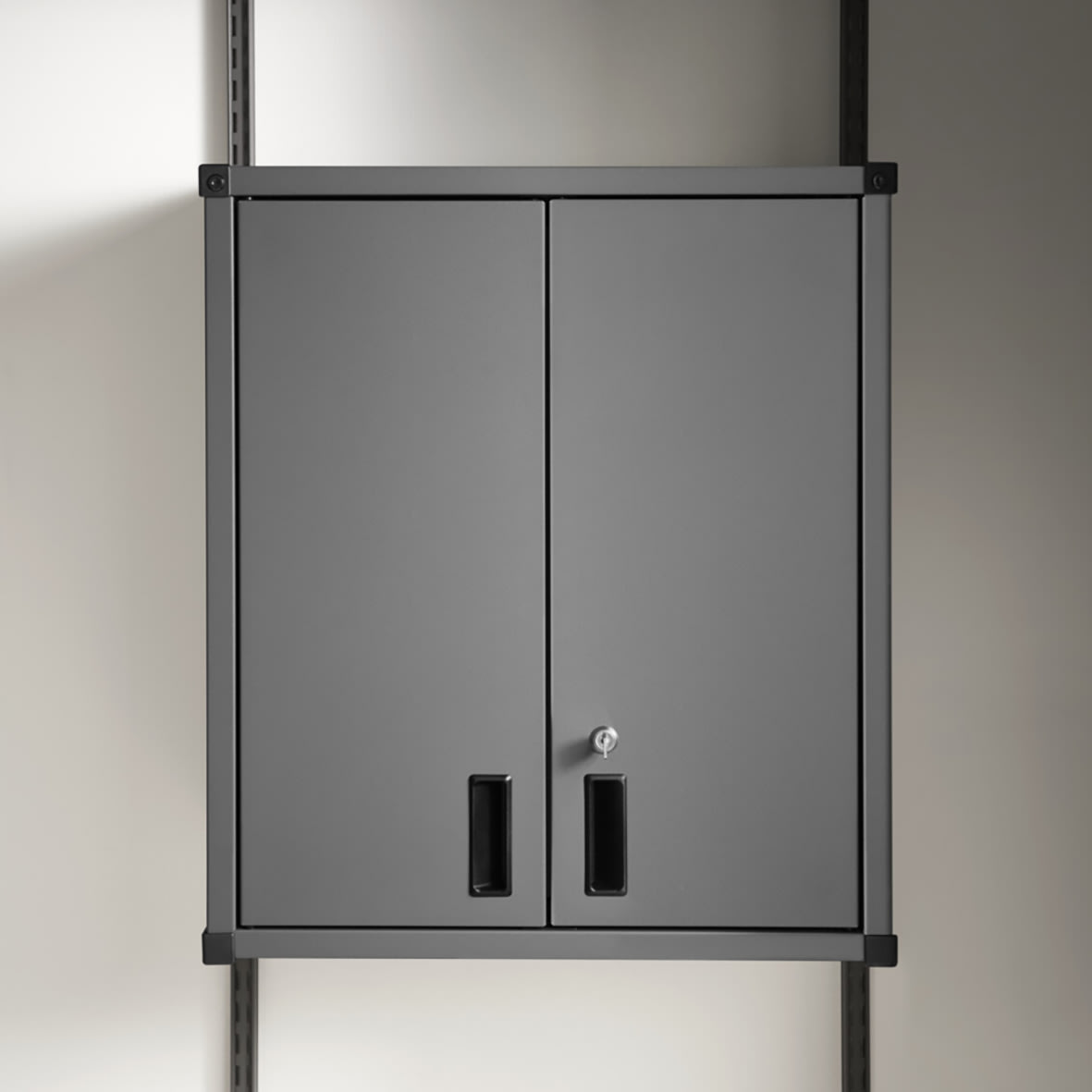 Garage+ Storage Top Track System - Upper Storage Cabinet - 709 x 605 x 348mm - Matt Grey