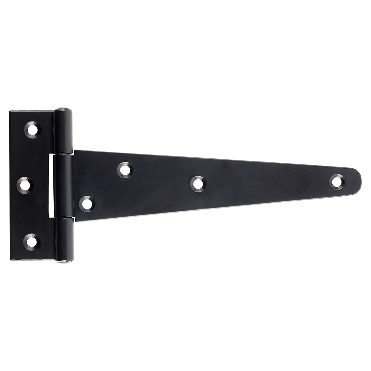 Heavy Duty Gate/Door Tee Hinge - 200 x 102mm - Black Powder Coated - Pair