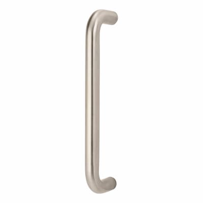 Satin Stainless Steel 19mm D-Bar Door Pull Handle - Bolt Fix - 229mm Centres