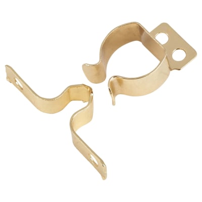 Cabinet Gripper Catch - 41 x 7 x 22mm - Polished Brass - Pack of 10