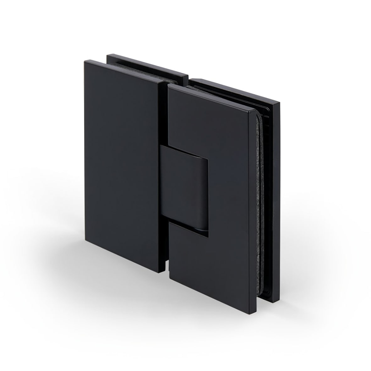 Bilbao Select Glass to Glass Shower Hinge - 180° - 8-12mm Glass - Matt Black