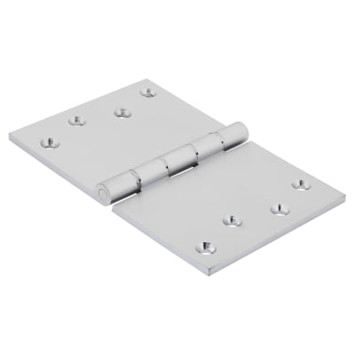 Quality Projection Hinge - 102 x 152 x 4mm - Satin Chrome - Pair