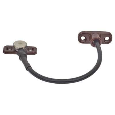 Perma Permanent Fixed Cable Window Restrictor - Brown