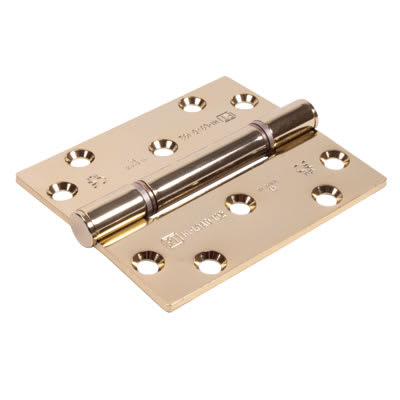 (H102) Hi-Load Grade 13 Butt Fire Door Hinge - 100 x 88 x 3mm - Polished Brass