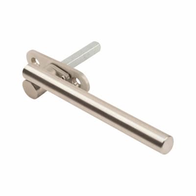 Round Bar Locking Espagnolette Casement Window Handle - Right Hand - Satin Stainless Steel