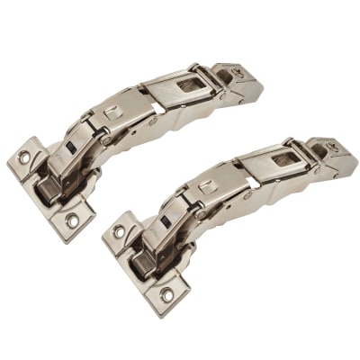 CLIP Top Zero Protrusion Soft Close Cabinet Hinge - 155° - Sprung - Overlay - Zinc Plate- Pair