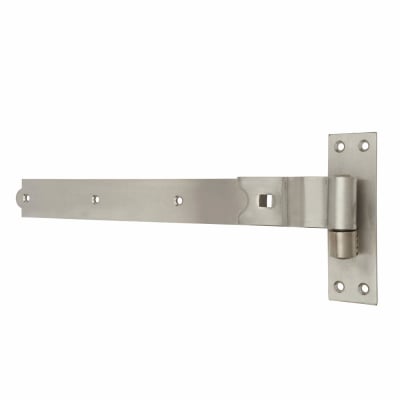 Medium Duty Cranked Hook & Band Gate Hinge - 600 x 57mm - 316 Stainless Steel - Pair