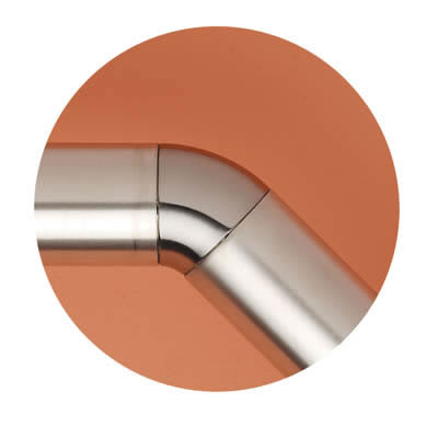 40mm Handrail System - 135° Elbow Joint - Polished Chrome