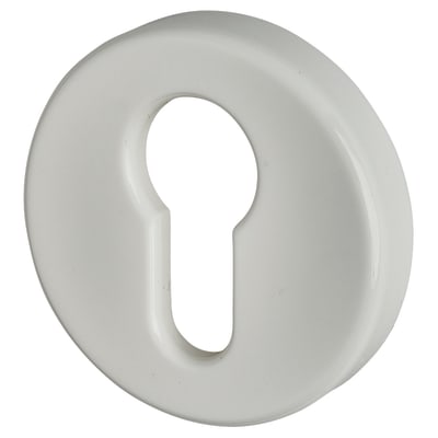 Nylon Escutcheon - 52mm Diameter - Euro - Diamond White - Pair